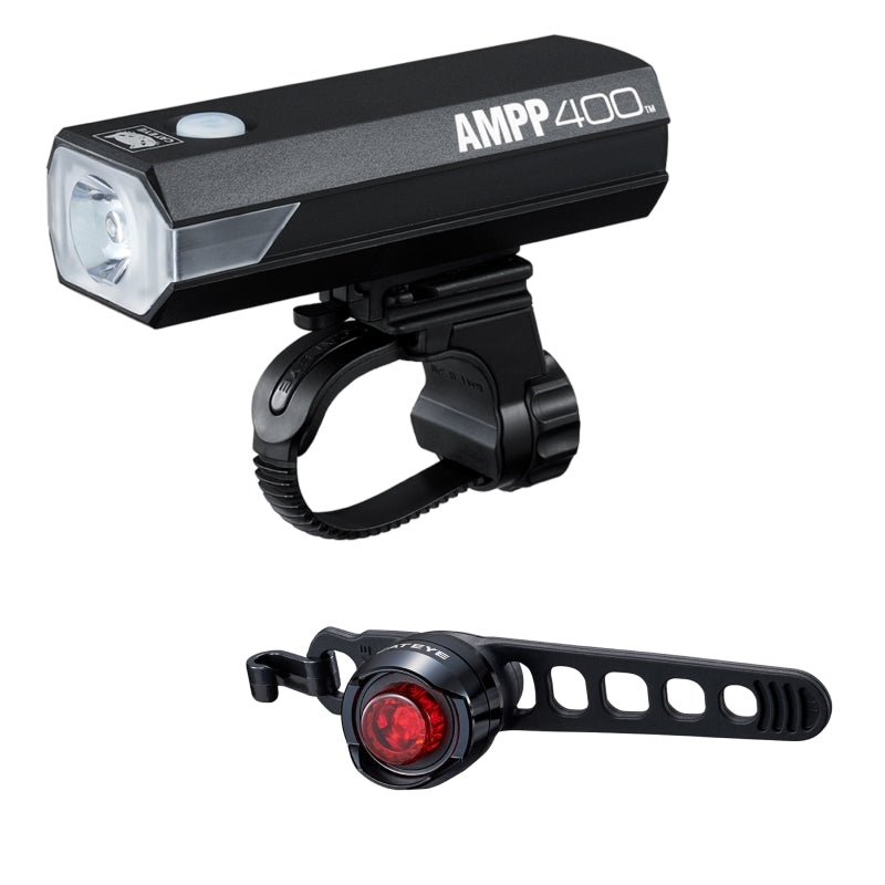 Cateye Ampp 400 & Orb RC Lightset